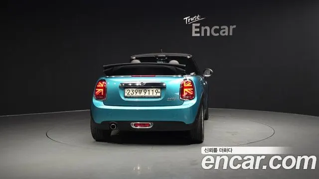 MINI COOPER CONVERTIBLE 2019 — 53 550 км, голубой, Корея — под ключ — фото 4