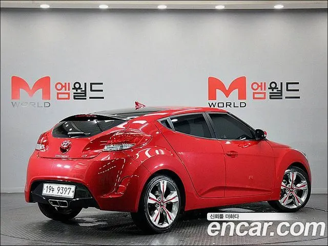 HYUNDAI VELOSTER 2012 — 114 635 км, красный, Корея — под ключ — фото 3