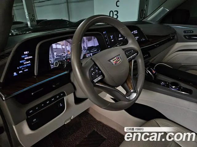 CADILLAC ESCALADE 2021 — 22 189 км, светло-золотистый, Корея — под ключ — фото 9