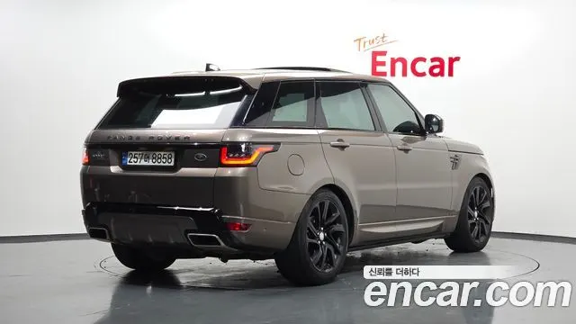 LAND ROVER RANGE ROVER SPORT (2 ПОК.) 2018 — 126 503 км, коричневый, Корея — под ключ — фото 2
