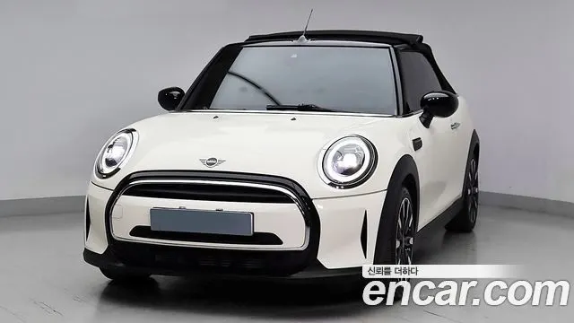 MINI COOPER CONVERTIBLE 2022 — 81 662 км, белый-перламутр, Корея — под ключ — фото 2
