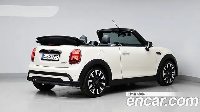 MINI COOPER CONVERTIBLE 2022 — 81 662 км, белый-перламутр, Корея — под ключ — фото 3