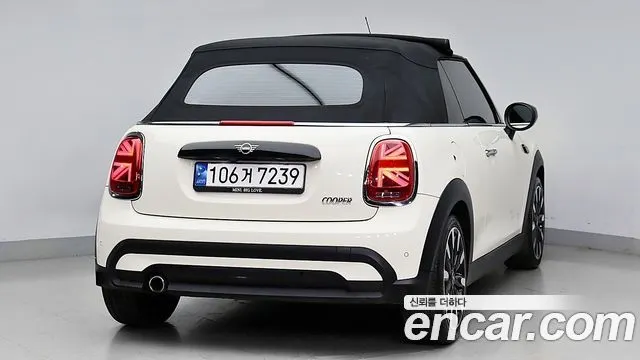 MINI COOPER CONVERTIBLE 2022 — 81 662 км, белый-перламутр, Корея — под ключ — фото 4