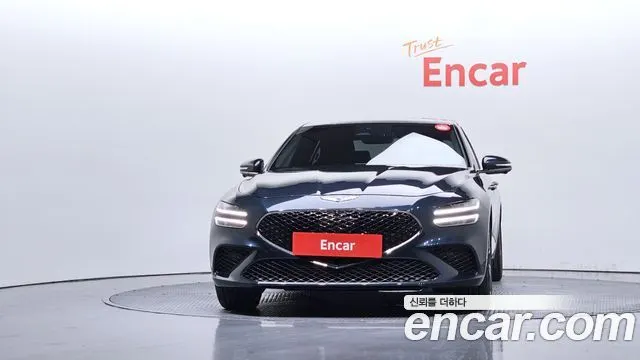GENESIS G70 2022 — 9 811 км, тёмно-зелёный, Корея — под ключ — фото 3
