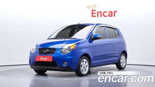 KIA MORNING 2009 — 85 464 км, синий, Корея — под ключ — фото 1