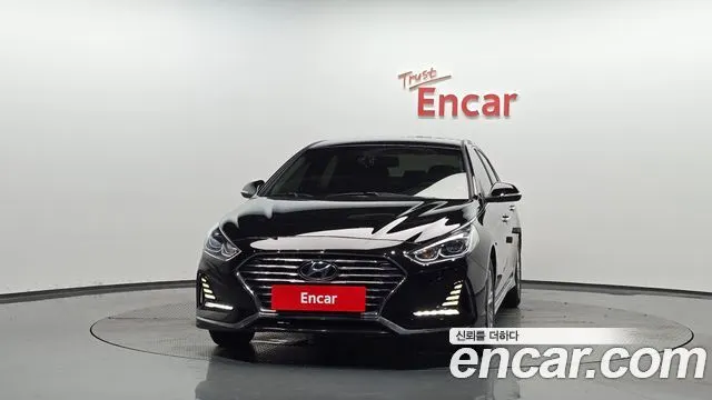 HYUNDAI SONATA HYBRID 2018 — 248 886 км, чёрный, Корея — под ключ — фото 3