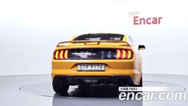 FORD MUSTANG 2019 — 79 721 км, оранжевый, Корея — под ключ — фото 4