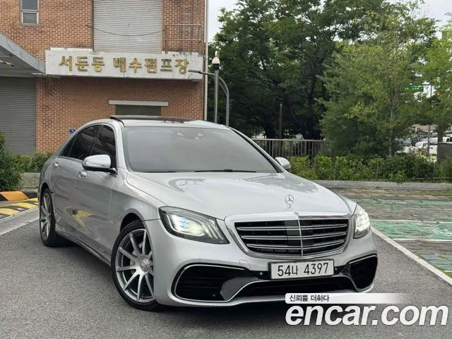 MERCEDES-BENZ S-CLASS W222 2017 — 191 000 км, серебристый, Корея — под ключ — фото 1