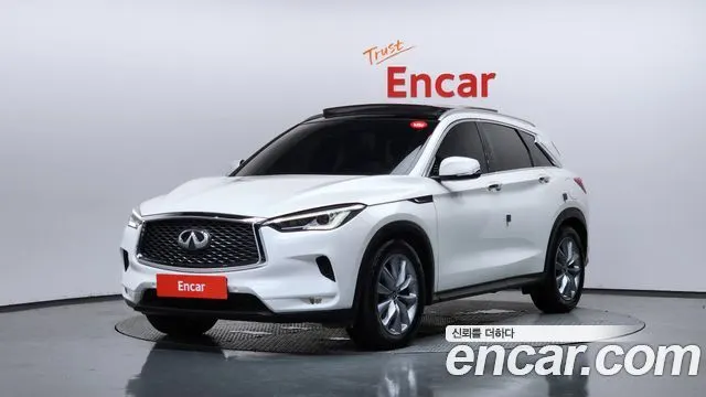 INFINITI QX50 2019 — 38 387 км, белый-перламутр, Корея — под ключ — фото 1