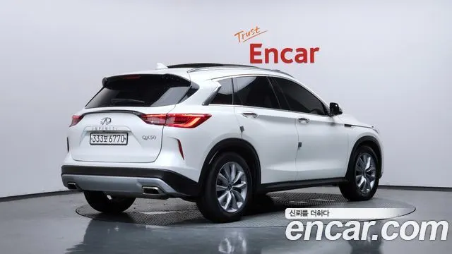 INFINITI QX50 2019 — 38 387 км, белый-перламутр, Корея — под ключ — фото 2