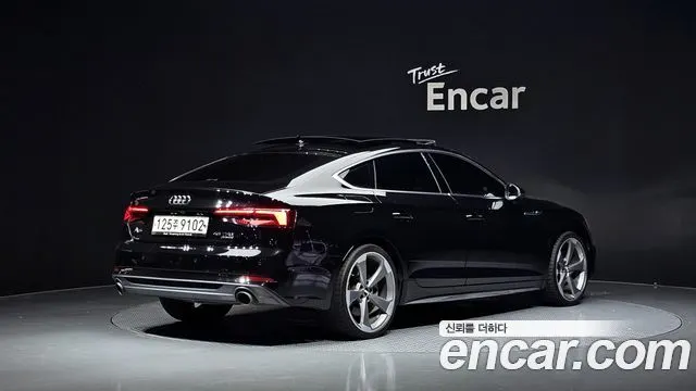 AUDI A5 2019 — 79 075 км, чёрный, Корея — под ключ — фото 2