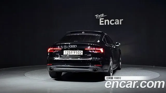 AUDI A5 2019 — 79 075 км, чёрный, Корея — под ключ — фото 4
