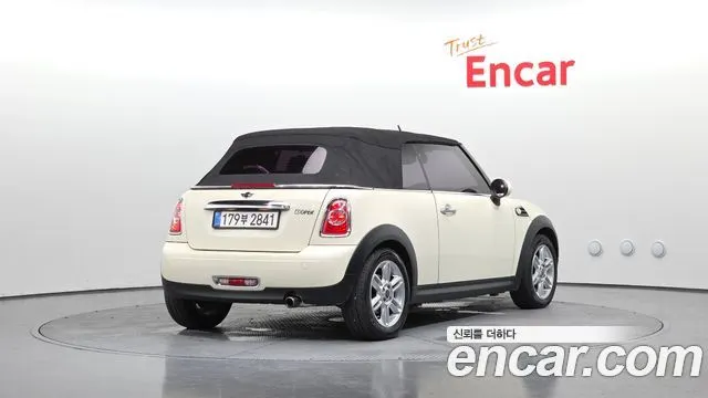 MINI COOPER CONVERTIBLE 2015 — 115 795 км, белый-перламутр, Корея — под ключ — фото 2