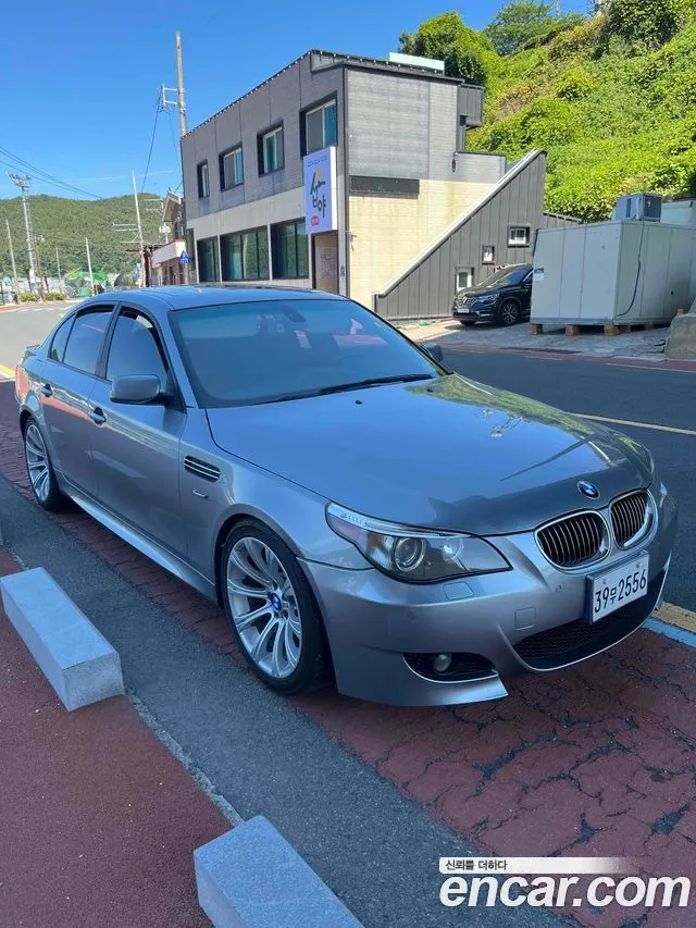 BMW 5 SERIES 2007 — 213 500 км, серебристо-серый, Корея — под ключ — фото 10