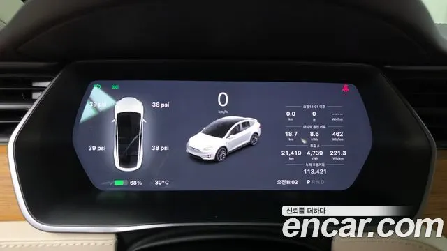 TESLA MODEL X 2019 — 113 421 км, белый, Корея — под ключ — фото 8
