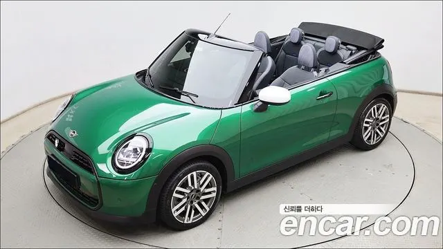 MINI COOPER C CONVERTIBLE 2025 — 6 745 км, зелёный, Корея — под ключ — фото 11