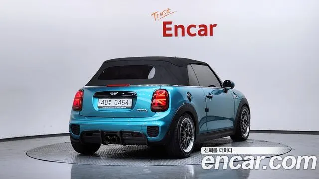 MINI COOPER S CONVERTIBLE 2016 — 98 478 км, голубой, Корея — под ключ — фото 2