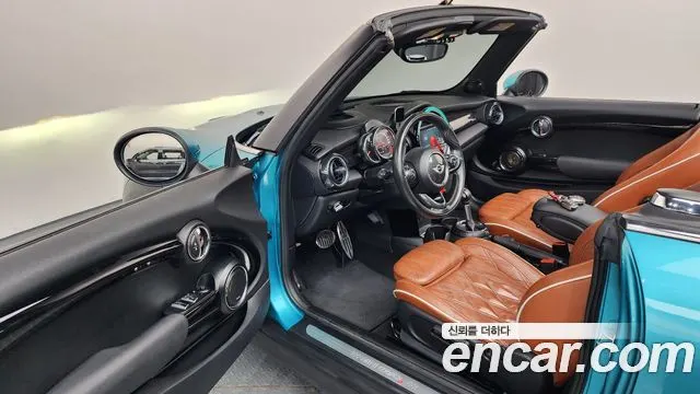 MINI COOPER S CONVERTIBLE 2016 — 98 478 км, голубой, Корея — под ключ — фото 10