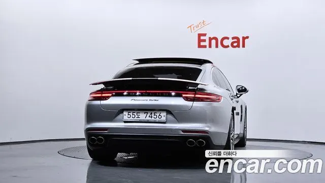 PORSCHE PANAMERA 2018 — 136 410 км, серебристо-серый, Корея — под ключ — фото 4
