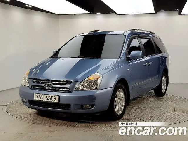KIA GRAND CARNIVAL 2009 — 86 000 км, синий, Корея — под ключ — фото 11