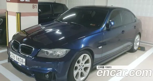 BMW 3 SERIES 2011 — 254 000 км, синий, Корея — под ключ — фото 1