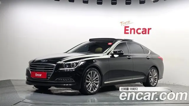 HYUNDAI GENESIS DH 2016 — 132 049 км, чёрный, Корея — под ключ — фото 3