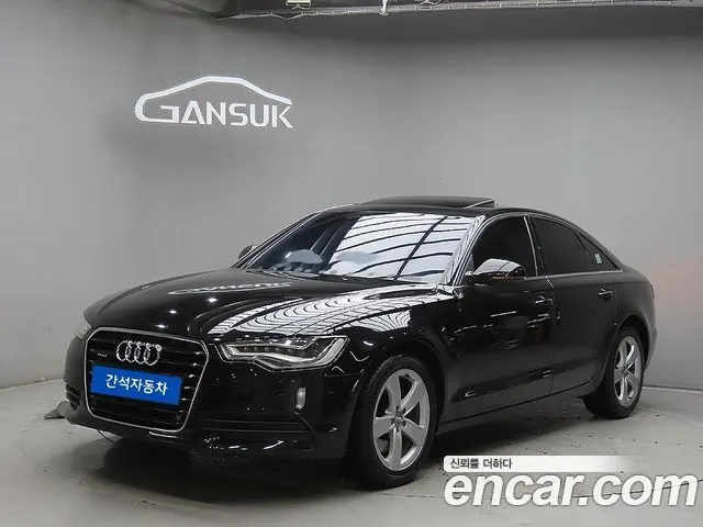 AUDI A6 2015 — 156 746 км, чёрный, Корея — под ключ — фото 1