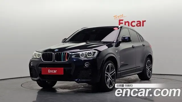 BMW X4 2017 — 162 111 км, синий, Корея — под ключ — фото 1
