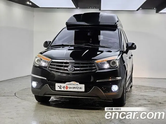 KGM KORANDO TURISMO 2014 — 175 000 км, чёрный, Корея — под ключ — фото 3