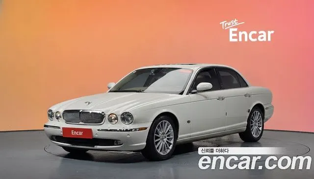 JAGUAR NEW XJ 2007 — 164 379 км, белый-перламутр, Корея — под ключ — фото 2