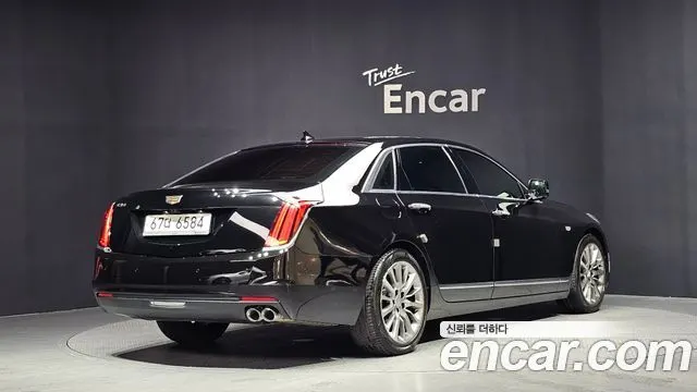 CADILLAC CT6 2018 — 85 604 км, чёрный, Корея — под ключ — фото 2
