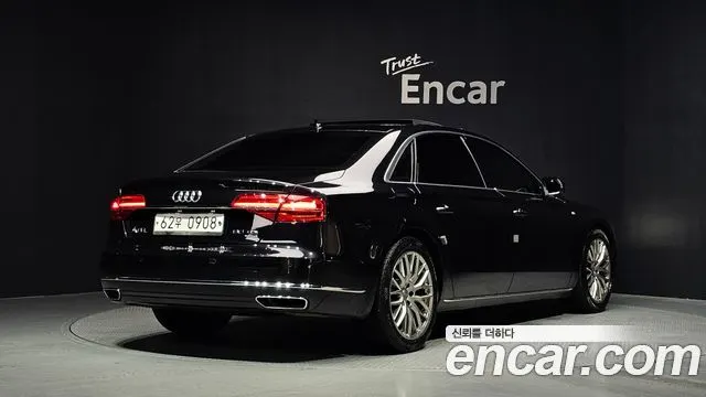 AUDI A8 2015 — 321 468 км, чёрный, Корея — под ключ — фото 2