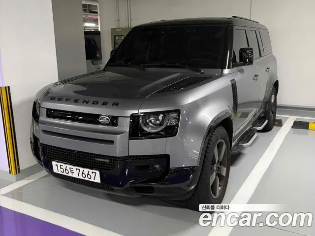 LAND ROVER DEFENDER 2023 — 23 900 км, серебристо-серый, Корея — под ключ — фото 2