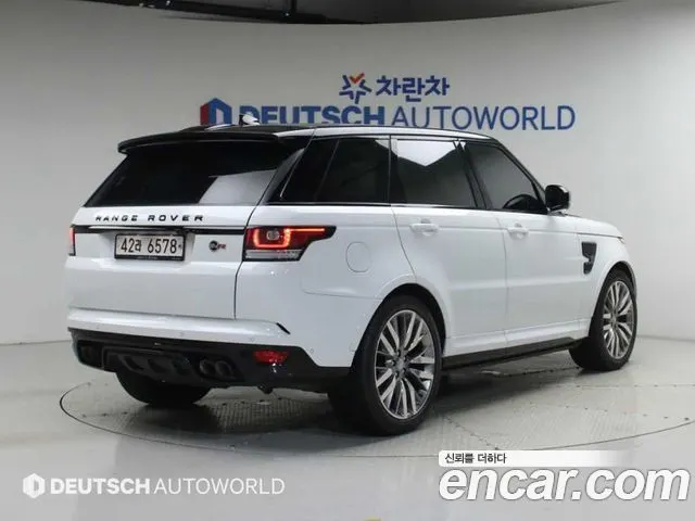 LAND ROVER RANGE ROVER SPORT 2017 — 48 460 км, белый, Корея — под ключ — фото 2