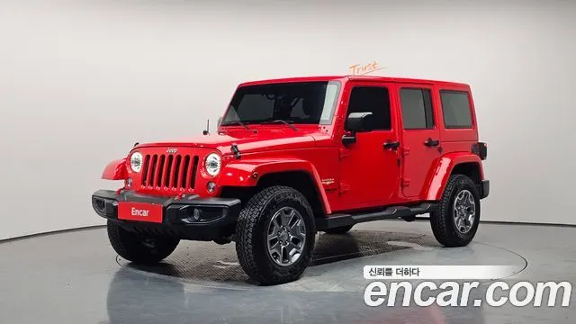 JEEP WRANGLER (JK) 2015 — 123 579 км, красный, Корея — под ключ — фото 1