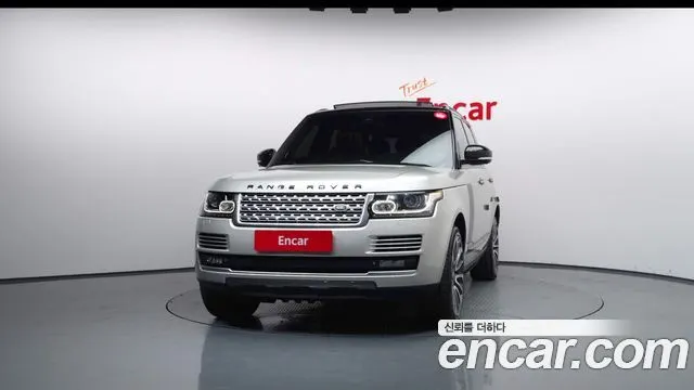 LAND ROVER RANGE ROVER (4 ПОК.) 2014 — 133 382 км, белый-перламутр, Корея — под ключ — фото 3