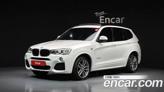 BMW X3 2017 — 123 438 км, белый, Корея — под ключ — фото 1