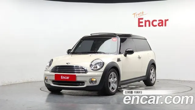 MINI COOPER CLUBMAN 2008 — 92 620 км, белый-перламутр, Корея — под ключ — фото 1