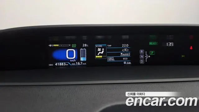 TOYOTA PRIUS 2018 — 41 883 км, синий, Корея — под ключ — фото 8