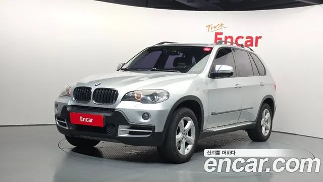 BMW X5 2007 — 219 709 км, серебристо-серый, Корея — под ключ — фото 1