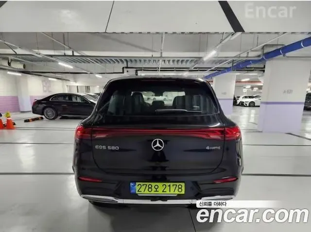 MERCEDES-BENZ EQS SUV X296 2025 — 1 350 км, чёрный, Корея — под ключ — фото 4
