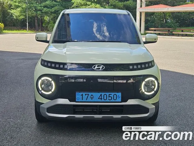 HYUNDAI CASPER ELECTRIC 2025 — 4 100 км, салатовый, Корея — под ключ — фото 1