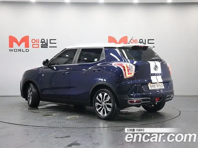 KGM TIVOLI ARMOUR 2019 — 108 100 км, синий, Корея — под ключ — фото 4
