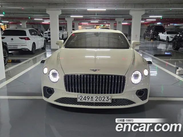 BENTLEY GT 2024 — 22 300 км, белый-перламутр, Корея — под ключ — фото 7