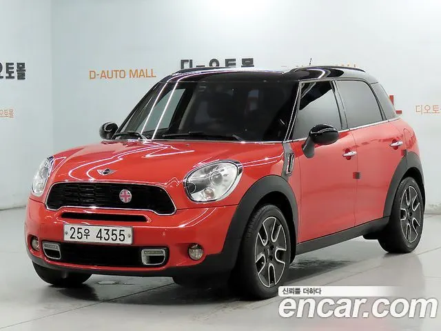 MINI COOPER COUNTRYMAN 2012 — 180 000 км, красный, Корея — под ключ — фото 1