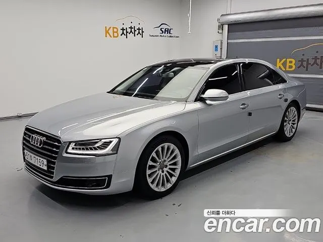 AUDI A8 2015 — 140 000 км, серебристый, Корея — под ключ — фото 2