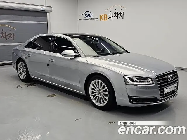 AUDI A8 2015 — 140 000 км, серебристый, Корея — под ключ — фото 4