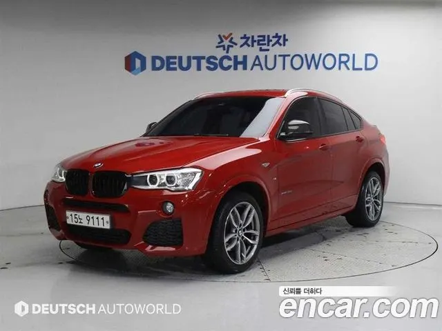 BMW X4 2015 — 124 513 км, красный, Корея — под ключ — фото 11