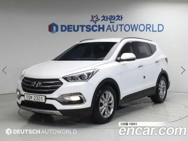 HYUNDAI SANTA FE 2016 — 154 841 км, белый, Корея — под ключ — фото 1