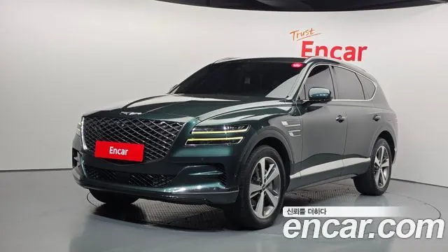 GENESIS GV80 2022 — 250 469 км, тёмно-зелёный, Корея — под ключ — фото 1